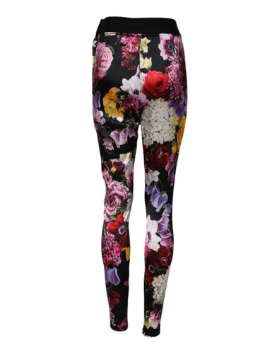Floral Legging Stretch Waist Women's Pants - Dolce & Gabbana - Modalova