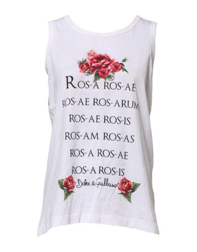 Cotton Printed Sleeveless Round Neck Women's Top (Pre-Owned) - Dolce & Gabbana - Modalova