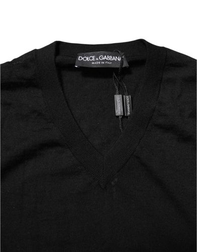 Embroidered Logo Pullover Men's Sweater - Dolce & Gabbana - Modalova