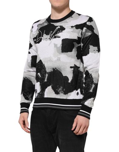 Silk Camouflage Pullover Men's Sweater - Dolce & Gabbana - Modalova
