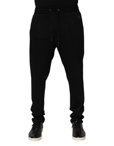 Viscose Skinny Logo Men Jogger Men's Pants - Dolce & Gabbana - Modalova
