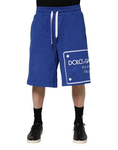 Logo Cotton Bermuda SweatMen's Men's Shorts - Dolce & Gabbana - Modalova