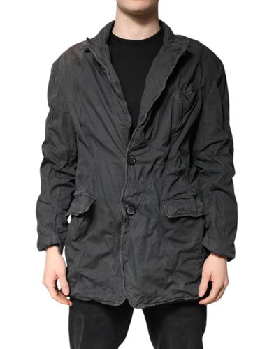 Solid Cotton Collared Coat Men's Jacket (Pre-Owned) - Dolce & Gabbana - Modalova