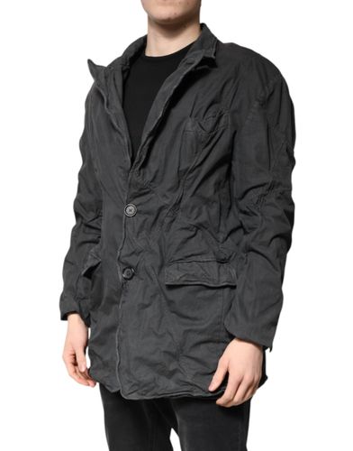 Solid Cotton Collared Coat Men's Jacket (Pre-Owned) - Dolce & Gabbana - Modalova