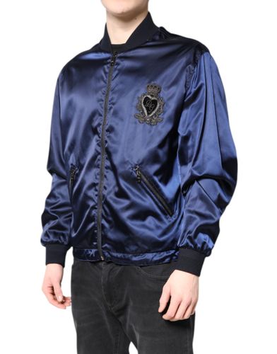 Nylon DG Crown Full Zip Bomber Men's Jacket (Pre-Owned) - Dolce & Gabbana - Modalova