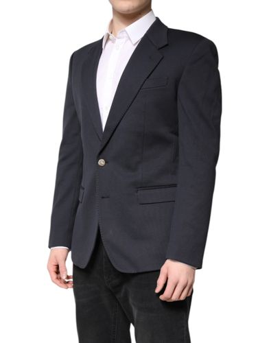 Dark Cotton Men Jacket Coat Suit Men's Blazer (Pre-Owned) - Dolce & Gabbana - Modalova