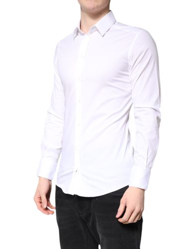 Cotton GOLD Dress Formal Collared Men's Shirt (Pre-Owned) - Dolce & Gabbana - Modalova