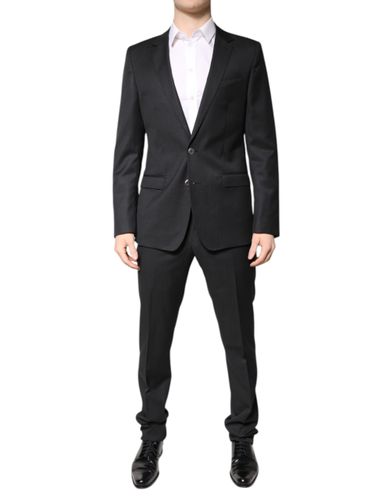 Dark Gray Wool Single Breasted 2 Piece Men's Suit (Pre-Owned) - Dolce & Gabbana - Modalova