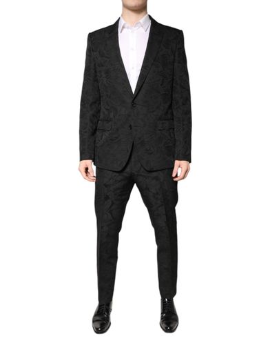 Polyester Floral Jacquard 2 Piece Men's Suit - Dolce & Gabbana - Modalova