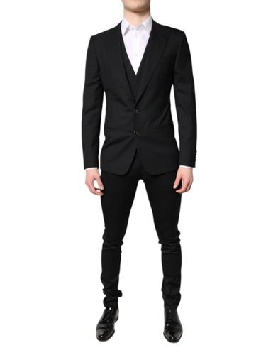 Single Breasted Formal Blazer with Men's Vest - Dolce & Gabbana - Modalova