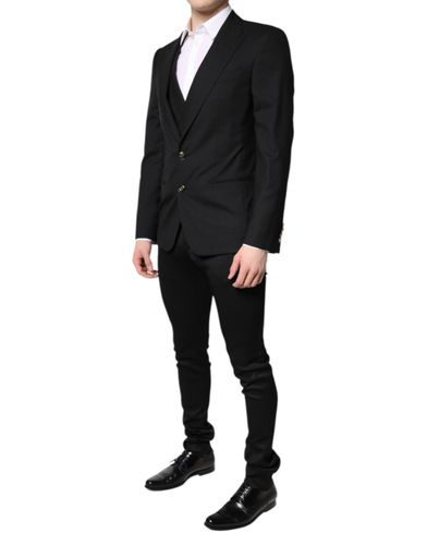 Single Breasted Formal Blazer with Men's Vest - Dolce & Gabbana - Modalova