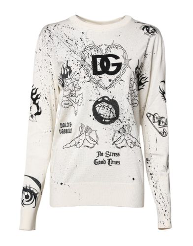 Logo Angel Print Women Pullover Women's Sweater (Pre-Owned) - Dolce & Gabbana - Modalova