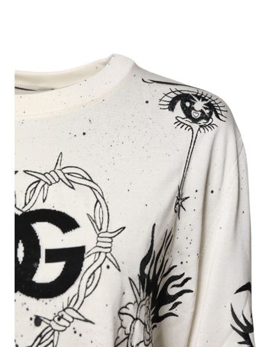Logo Angel Print Women Pullover Women's Sweater (Pre-Owned) - Dolce & Gabbana - Modalova