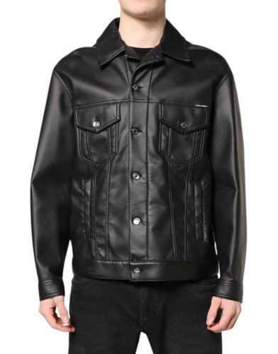 Polyester Button Down Biker Men's Jacket (Pre-Owned) - Dolce & Gabbana - Modalova