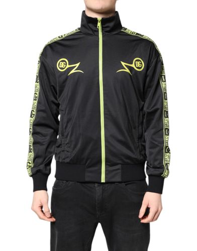 Logo Turtleneck Zip Bomber Men's Jacket (Pre-Owned) - Dolce & Gabbana - Modalova