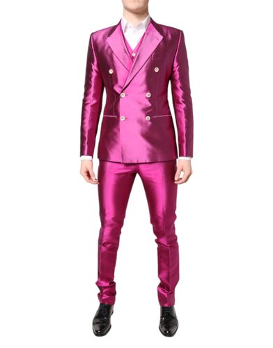 SICILIA Double Breasted 3 Piece Men's Suit (Pre-Owned) - Dolce & Gabbana - Modalova