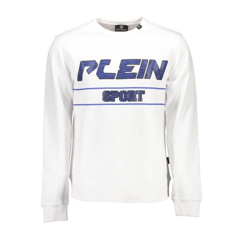 Bianco Cotton Men Men's Sweatshirt - Plein Sport - Modalova
