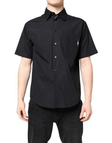 Printed Short Sleeves Collared Men Casual Men's Shirt - MSGM - Modalova