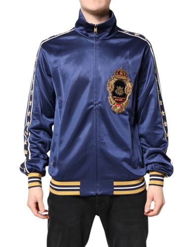 Nylon Logo Patch Men Bomber Men's Sweater (Pre-Owned) - Dolce & Gabbana - Modalova