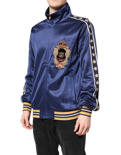 Nylon Logo Patch Men Bomber Men's Sweater (Pre-Owned) - Dolce & Gabbana - Modalova