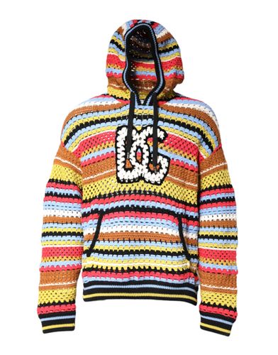 Cotton Hooded Pullover Men's Sweater - Dolce & Gabbana - Modalova