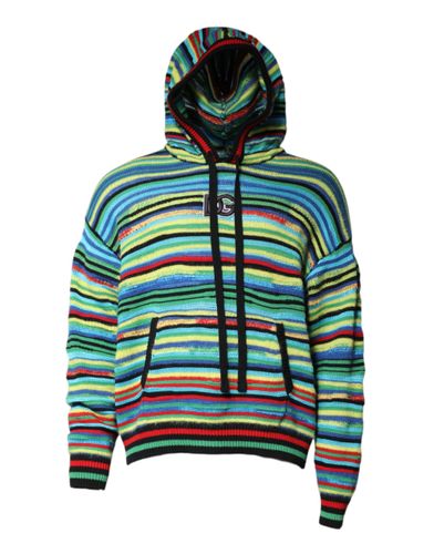 Cotton Hooded Pullover Men's Sweater - Dolce & Gabbana - Modalova