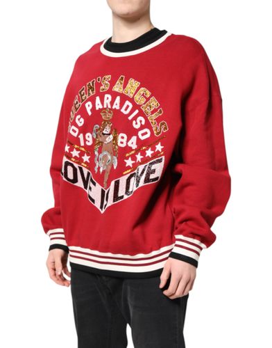 Sequin Knit Pullover Sweatshirt Men's Sweater - Dolce & Gabbana - Modalova