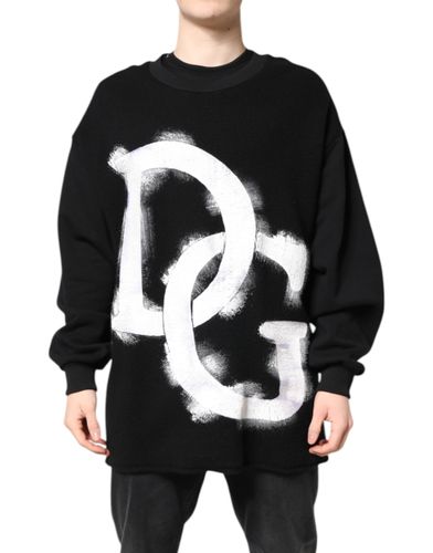 Cotton Logo Print Men Pullover Men's Sweater - Dolce & Gabbana - Modalova