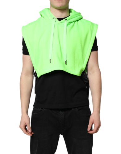 Polyester Hooded Sportswear Vest Men's Sweater - Dolce & Gabbana - Modalova