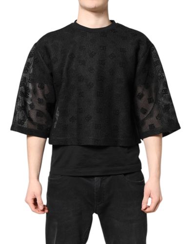 See Through Logo Short Sleeves Men's T-shirt - Dolce & Gabbana - Modalova