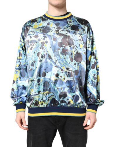 Marble Print Men Pullover Men's Sweater - Dolce & Gabbana - Modalova