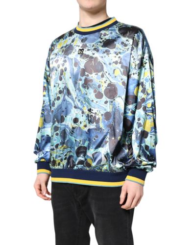 Marble Print Men Pullover Men's Sweater - Dolce & Gabbana - Modalova