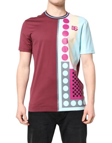 Printed Logo Short Sleeve Men's T-shirt - Dolce & Gabbana - Modalova