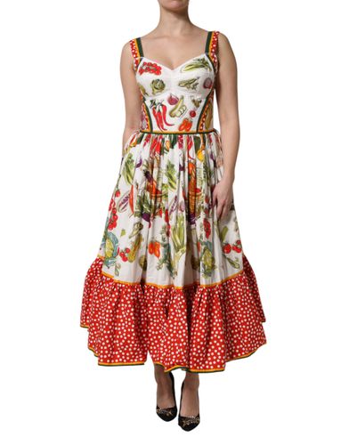 Vegetables Sleeveless A-line Women's Dress - Dolce & Gabbana - Modalova
