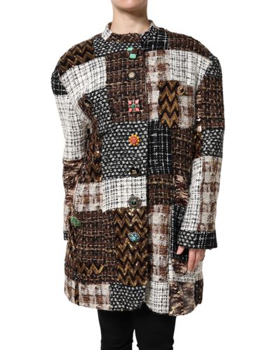 Patchwork Button Down Women's Jacket - Dolce & Gabbana - Modalova
