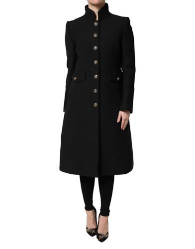 Wool Single Breasted Trench Coat Women's Jacket - Dolce & Gabbana - Modalova