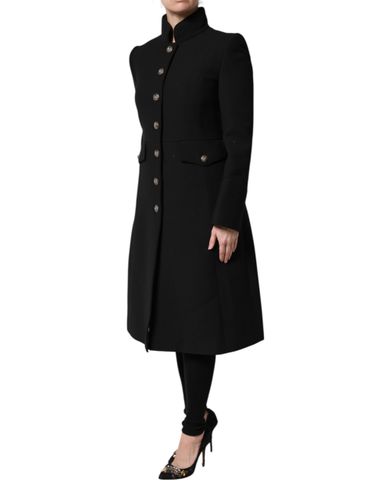 Wool Single Breasted Trench Coat Women's Jacket - Dolce & Gabbana - Modalova