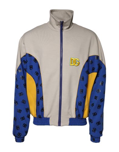 Polyester Full Zip Bomber Men's Jacket - Dolce & Gabbana - Modalova