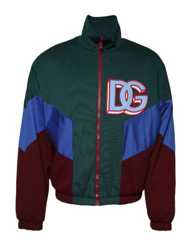 Cotton Logo Full Zip Men's Jacket - Dolce & Gabbana - Modalova