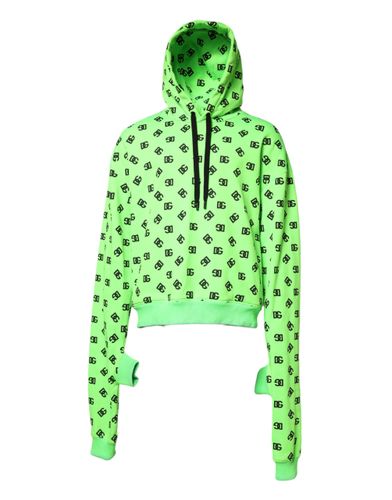 Polyester DGLogo Print Hooded Men's Sweater (Pre-Owned) - Dolce & Gabbana - Modalova
