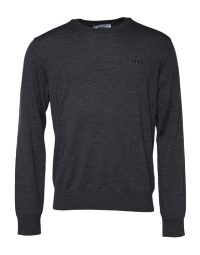 Wool Logo Knitted Men Pullover Men's Sweater - Dolce & Gabbana - Modalova