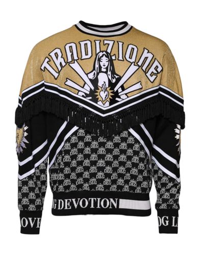 Cotton Crew Neck Pullover Men's Sweater (Pre-Owned) - Dolce & Gabbana - Modalova