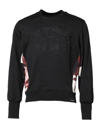 Embroidered Crew Neck Pullover Men's Sweater - Dolce & Gabbana - Modalova