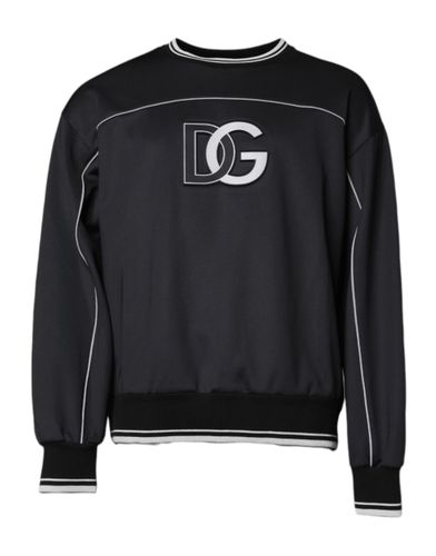 Logo Polyester Crew Neck Men Pullover Men's Sweater - Dolce & Gabbana - Modalova