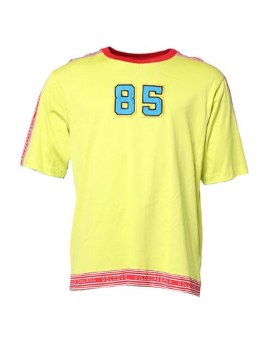 Cotton 85 Patch Crew Neck Men's T-shirt - Dolce & Gabbana - Modalova
