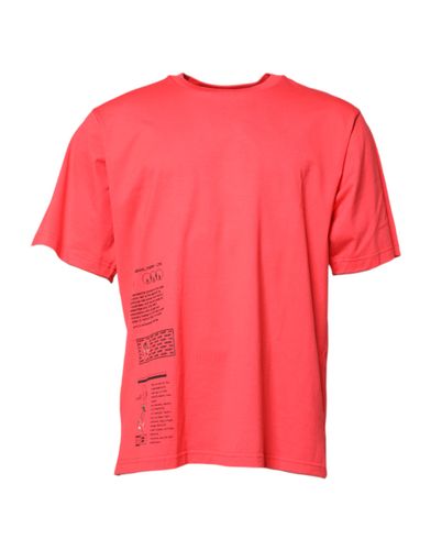 Cotton Lettering Print Crew Neck Men's T-shirt (Pre-Owned) - Dolce & Gabbana - Modalova