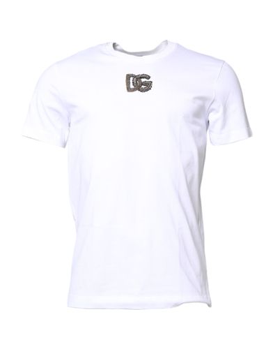 Cotton DG Embroidery Crew Neck Men's T-shirt (Pre-Owned) - Dolce & Gabbana - Modalova