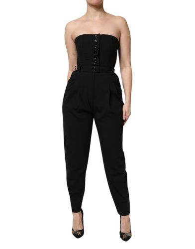 Wool Strapless Romper Jumpsuit Women's Dress - Dolce & Gabbana - Modalova