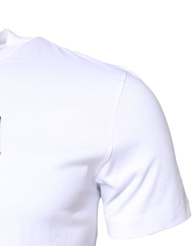 Cotton Logo Patch Crew Neck Men's T-shirt (Pre-Owned) - Dolce & Gabbana - Modalova