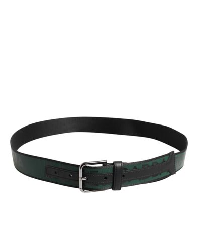 Green Black Polyester DG Logo Buckle Men's Belt (Pre-Owned) - Dolce & Gabbana - Modalova